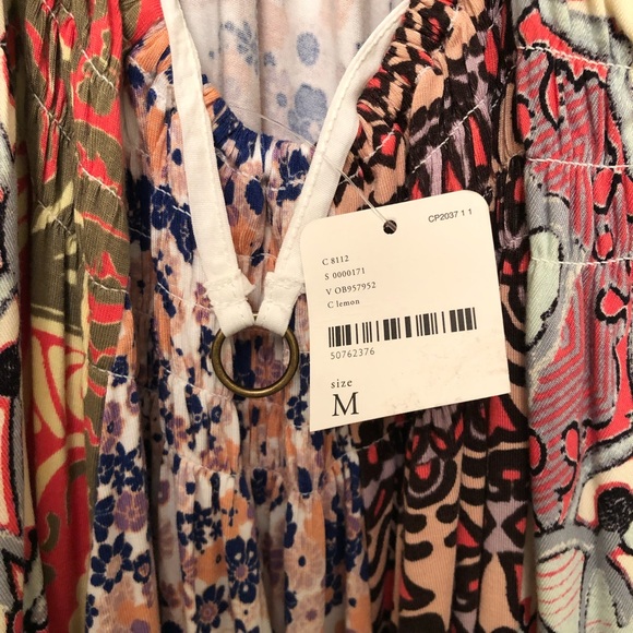 NWT Free People Gorgeous Boho Dress or Top; super soft and flowy but not sheer - Picture 4 of 6